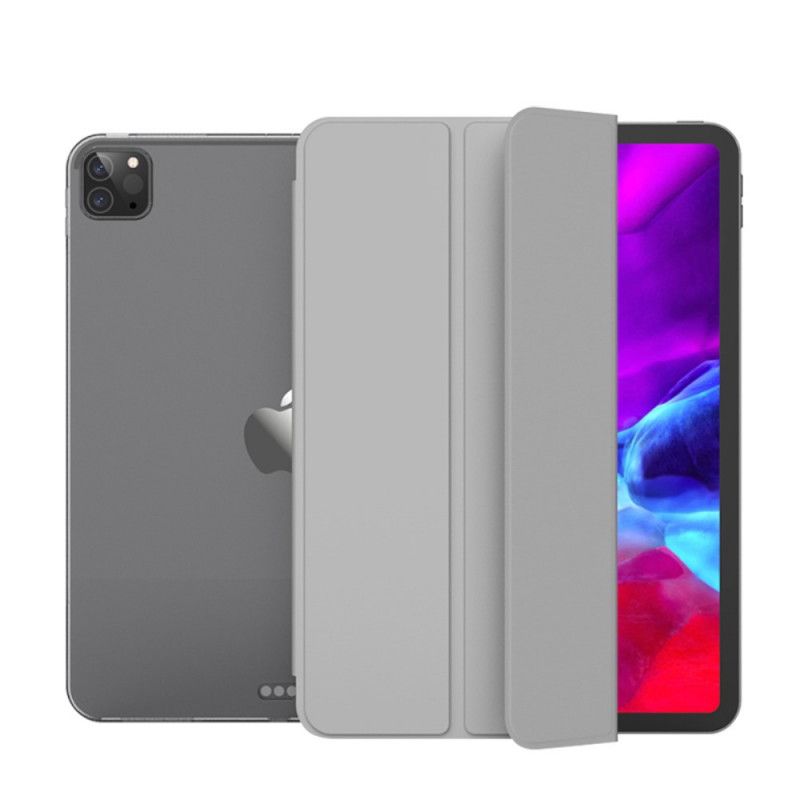 Smart Case iPad Pro 12.9" (2020) Simili Cuir Et Transparent