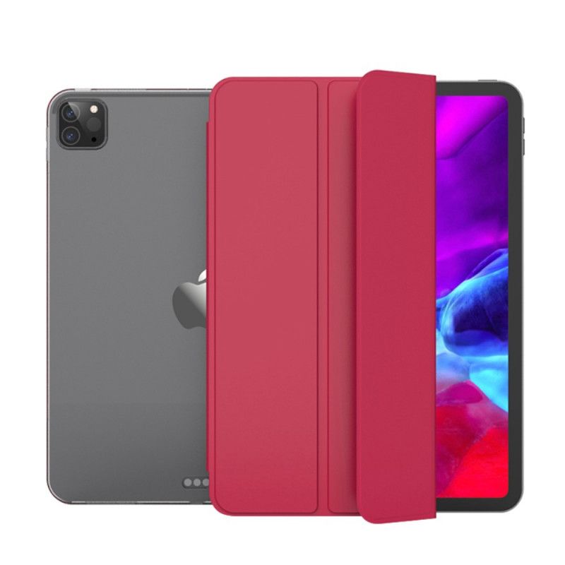 Smart Case iPad Pro 12.9" (2020) Simili Cuir Et Transparent