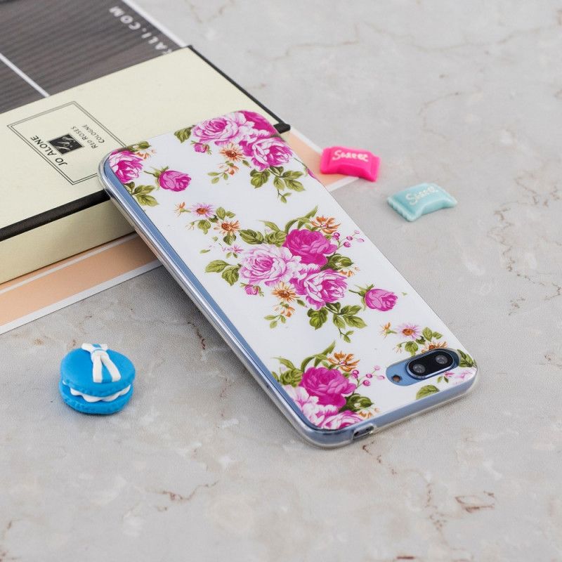 Coque Honor 10 Fleurs Liberty Fluorescente