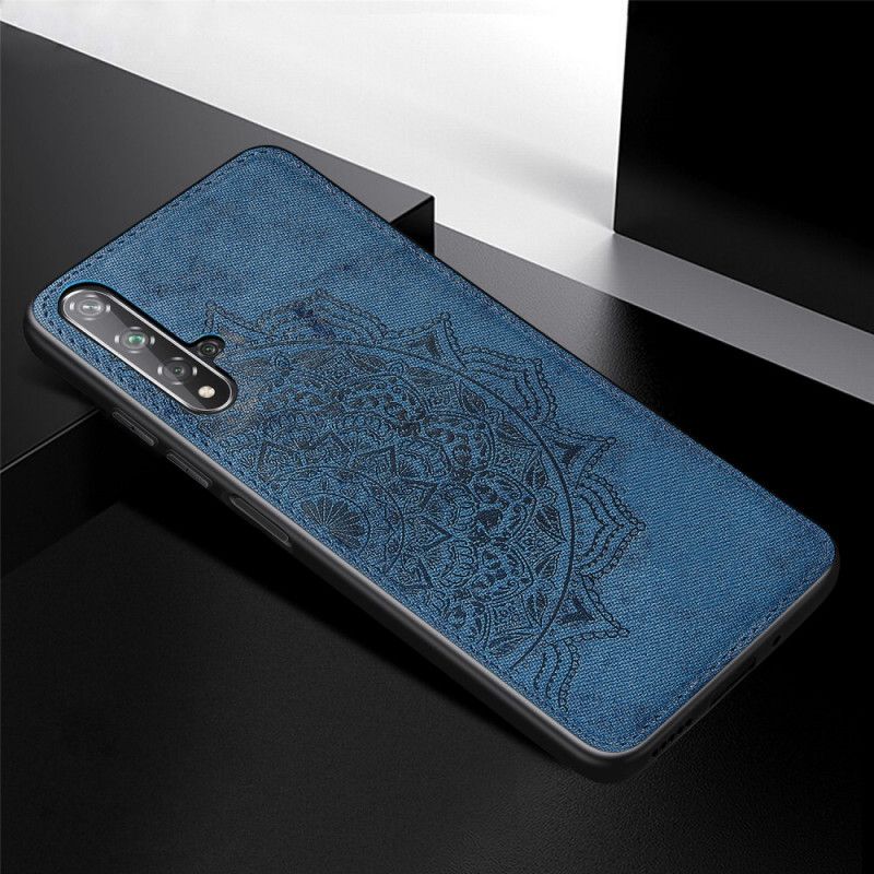 Coque Honor 20 / Huawei Nova 5t Texture Tissu Et Mandala