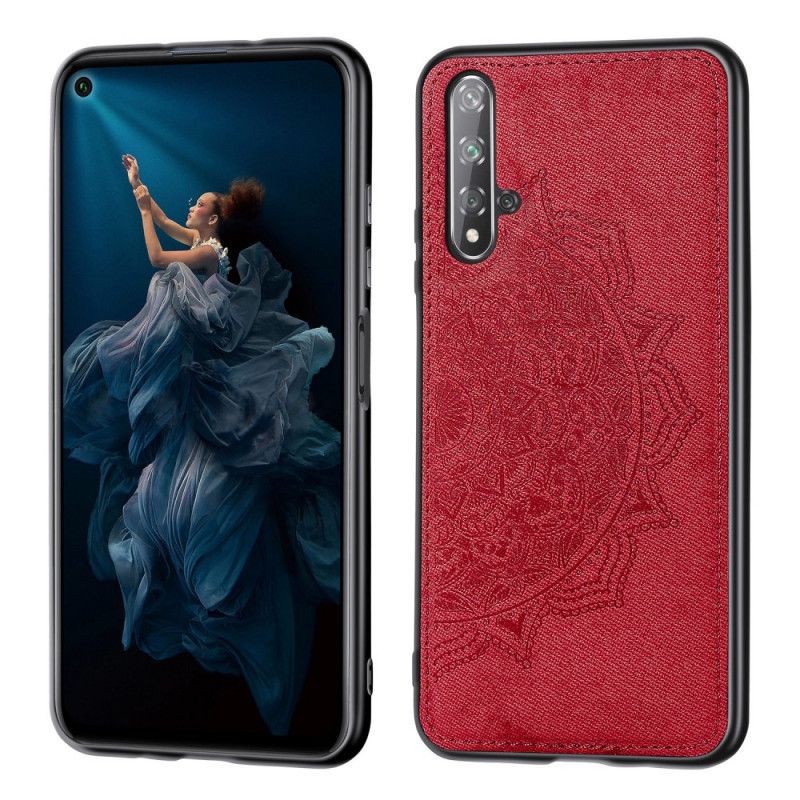 Coque Honor 20 / Huawei Nova 5t Texture Tissu Et Mandala