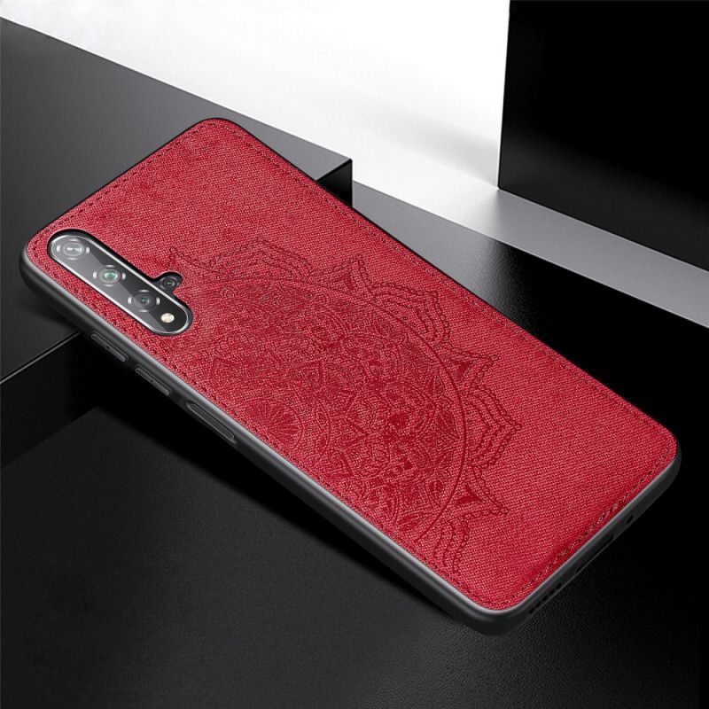 Coque Honor 20 / Huawei Nova 5t Texture Tissu Et Mandala