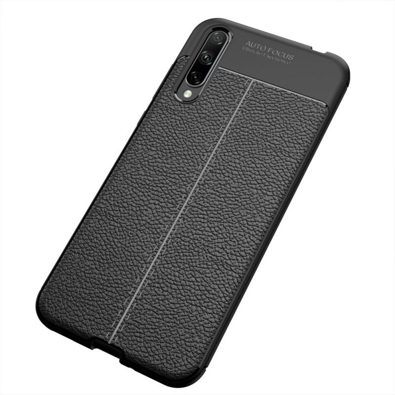 Coque Honor 20 Lite / Honor 20e Effet Cuir Litchi Double Line