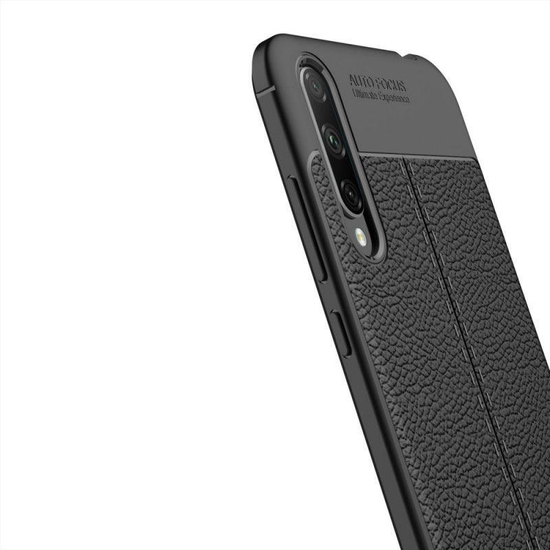 Coque Honor 20 Lite / Honor 20e Effet Cuir Litchi Double Line