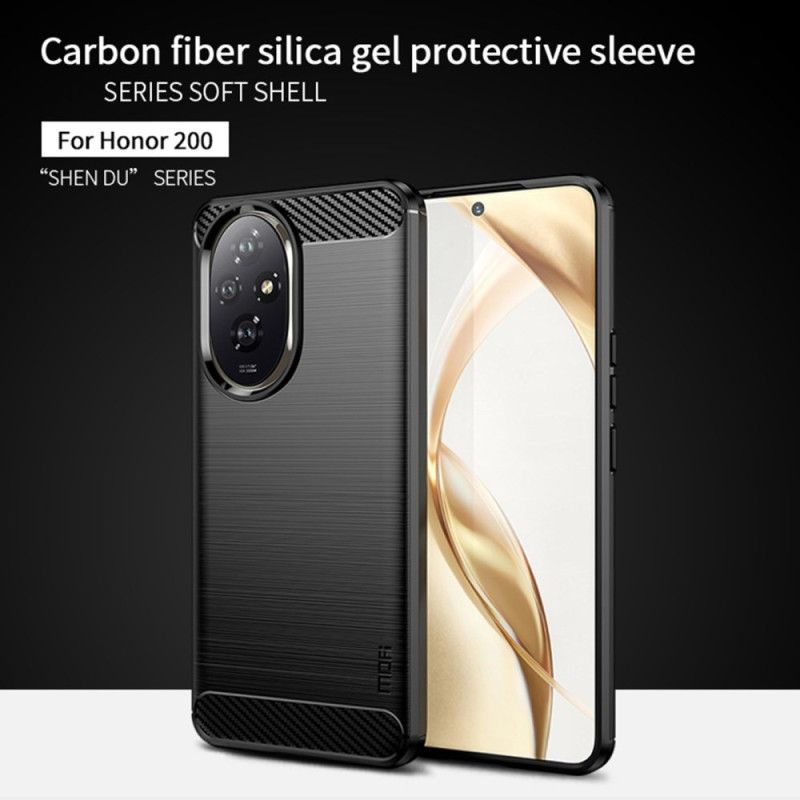 Coque Honor 200 Fibre Carbone Brossée MOFI