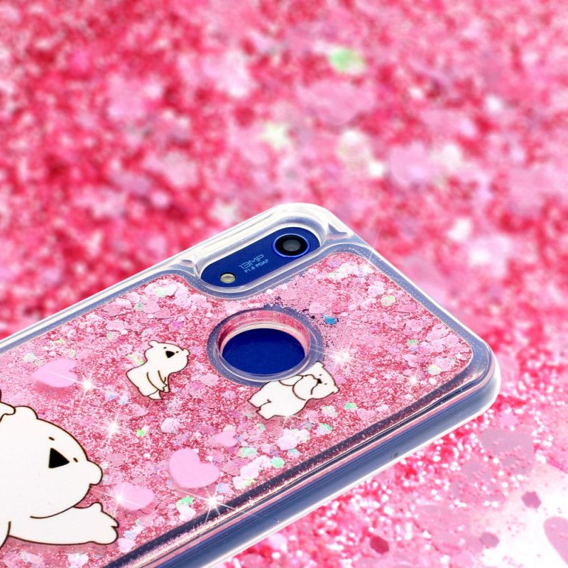 Coque Honor 8a / Huawei Y6 2019 Oursons Paillettes