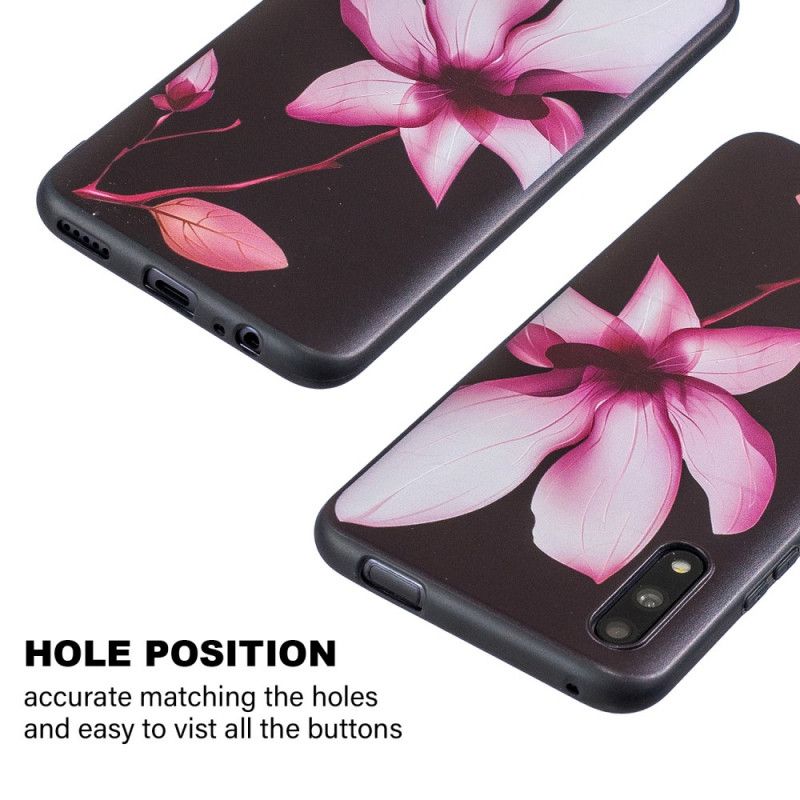 Coque Honor 9x Pro En Relief Pink Flower