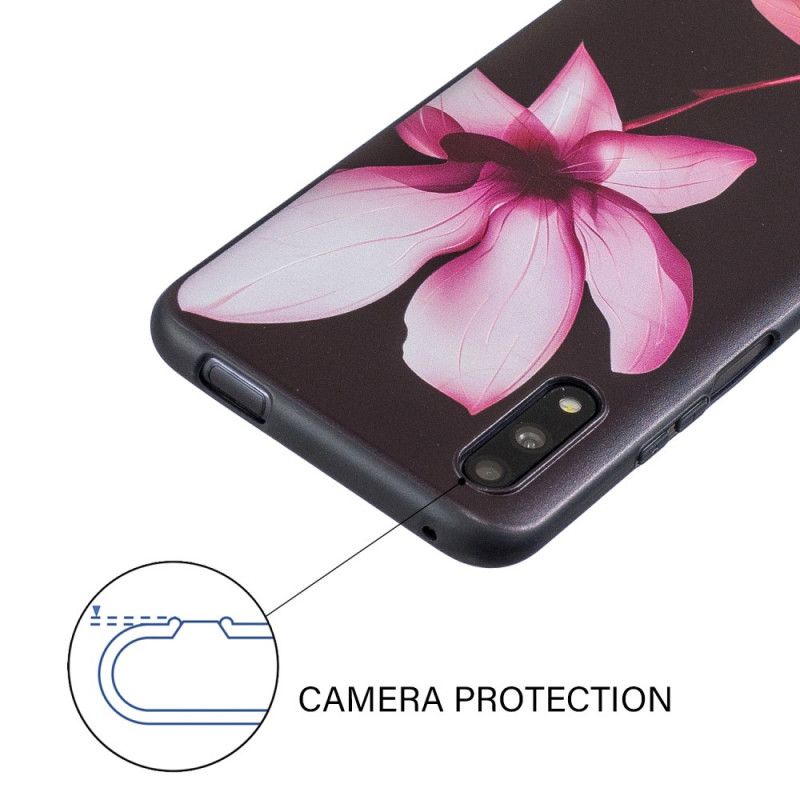 Coque Honor 9x Pro En Relief Pink Flower