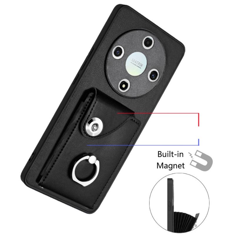 Coque Honor Magic 6 Lite / X9b Effet Cuir Porte-Cartes