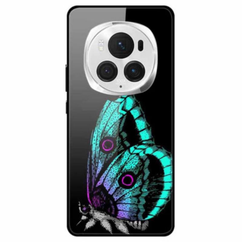 Coque Honor Magic 6 Pro Verre Trempé Papillon Vert Lumière