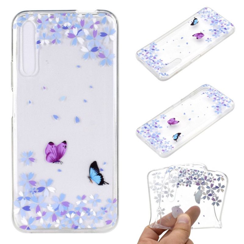 Coque Huawei P Smart Pro / Honor 9x Pro Papillons Et Fleurs