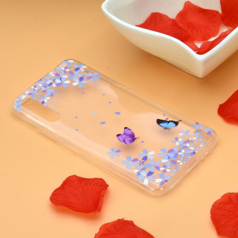 Coque Huawei P Smart Pro / Honor 9x Pro Papillons Et Fleurs