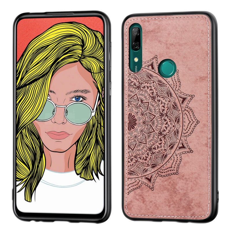 Coque Huawei P Smart Z / Honor 9x Texture Tissu Et Mandala