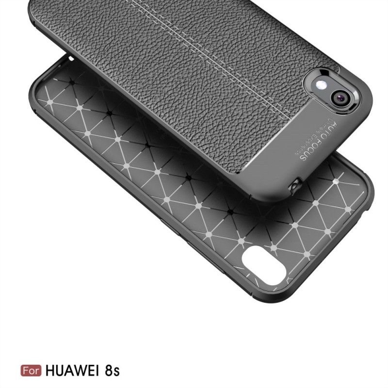 Coque Huawei Y5 2019 / Honor 8s Effet Cuir Litchi Double Line