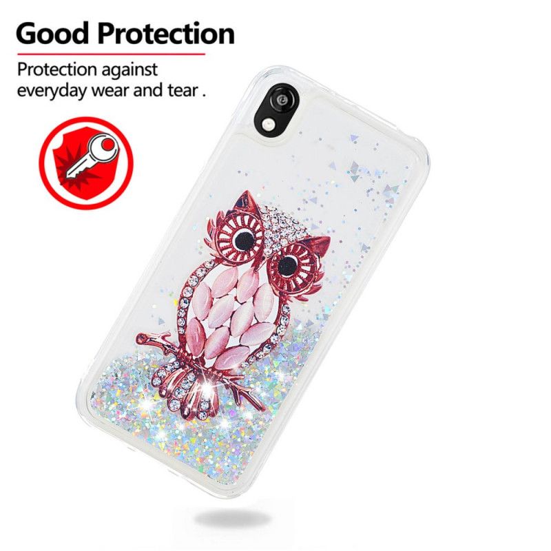 Coque Huawei Y5 2019 / Honor 8s Paillettes Riche Miss Hibou