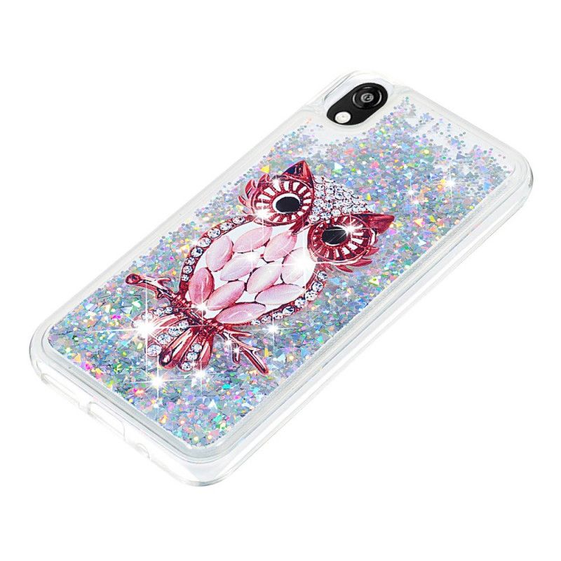 Coque Huawei Y5 2019 / Honor 8s Paillettes Riche Miss Hibou