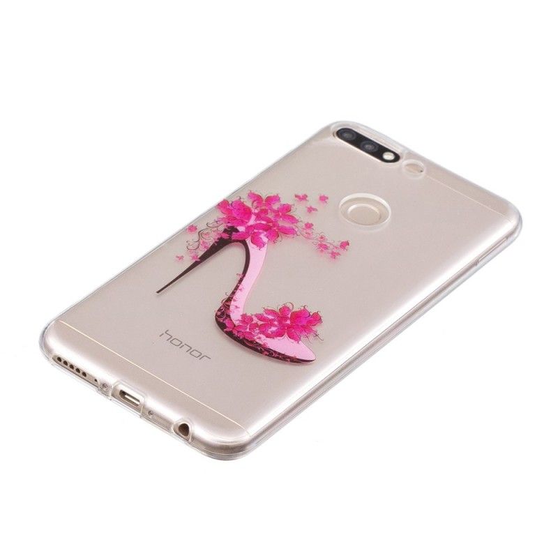 Coque Huawei Y7 2018 / Honor 7c Transparente Escarpins Solitaires