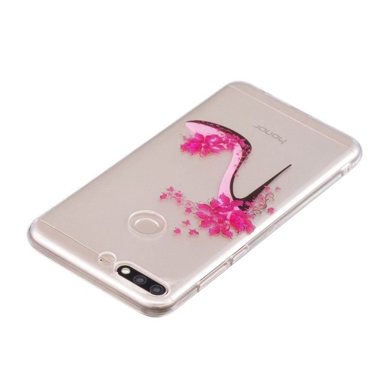 Coque Huawei Y7 2018 / Honor 7c Transparente Escarpins Solitaires