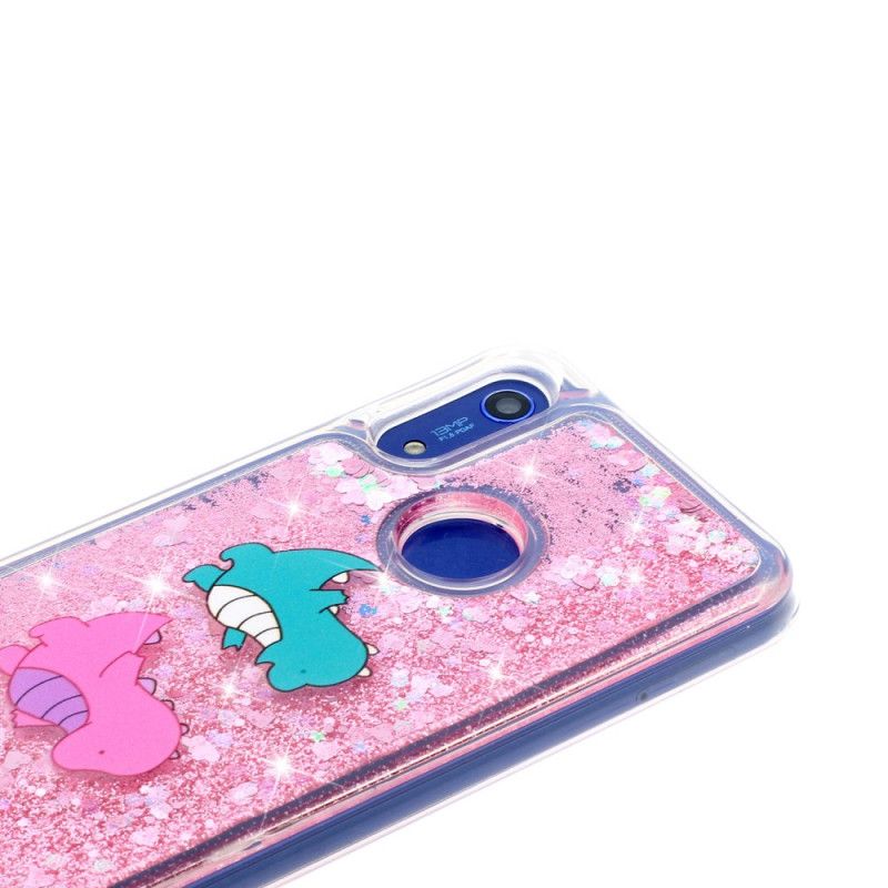 Coque Samsung Galaxy A40 Dinosaures Fun Paillettes