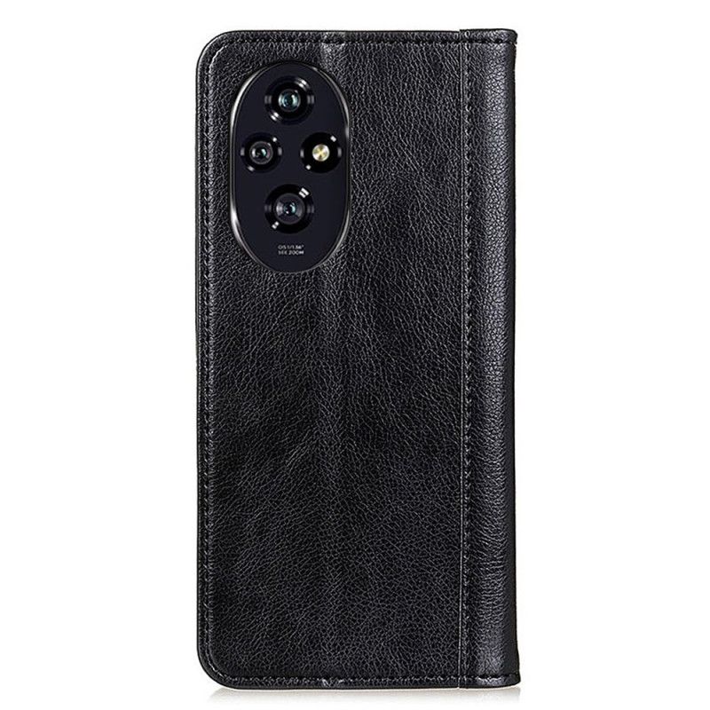 Flip Cover Honor 200 Cuir Fendu