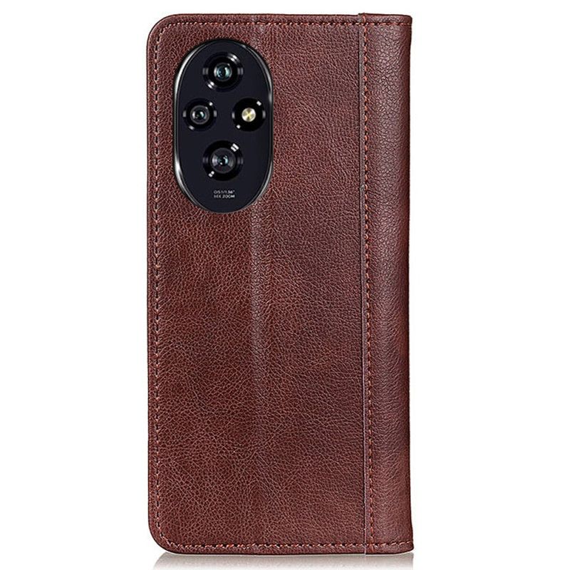 Flip Cover Honor 200 Pro Cuir Fendu