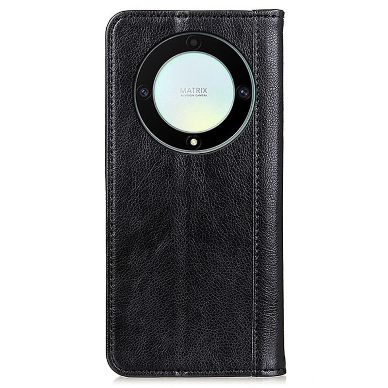 Flip Cover Honor Magic 5 Lite Cuir Fendu Stylé