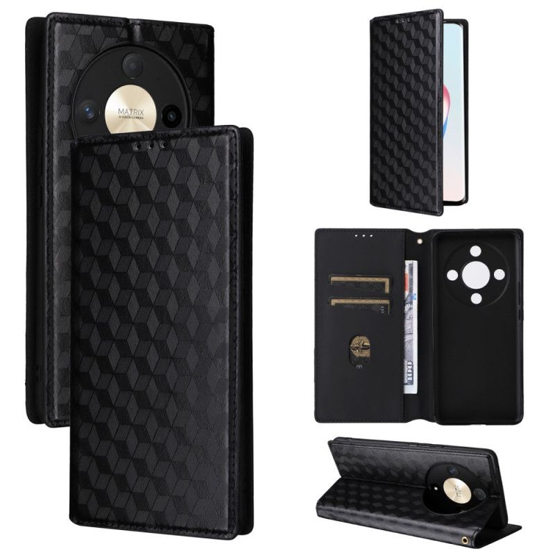 Flip Cover Honor Magic 6 Lite / X9b Losanges 3D