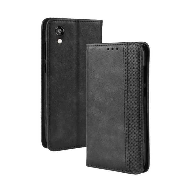 Flip Cover Huawei Y5 2019 / Honor 8s Effet Cuir Vintage Stylisé