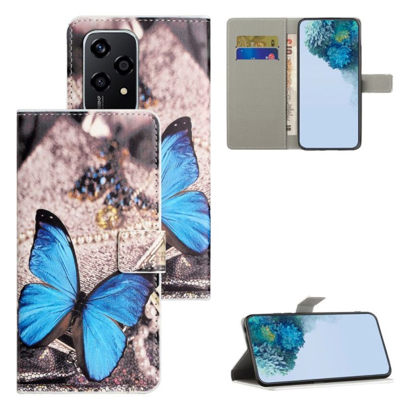 Housse Honor 200 Lite Papillon Bleu