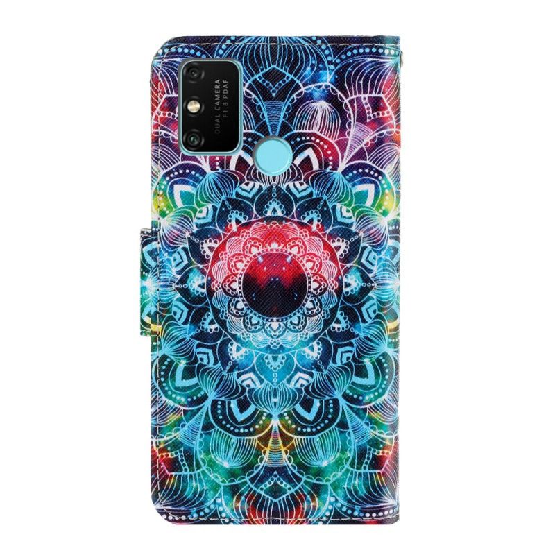 Housse Honor 9a Flashy Mandala À Lanière