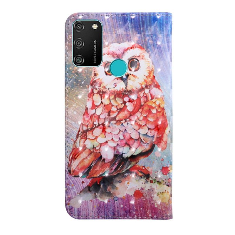 Étui Housse Honor 9a Hibou Le Peintre