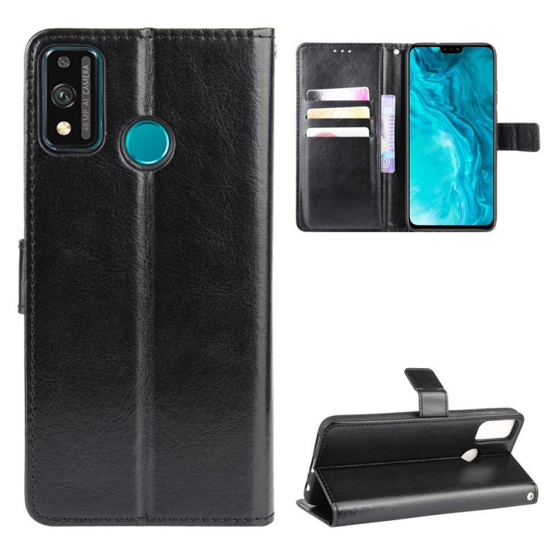 Housse Honor 9x Lite Simili Cuir Flashy