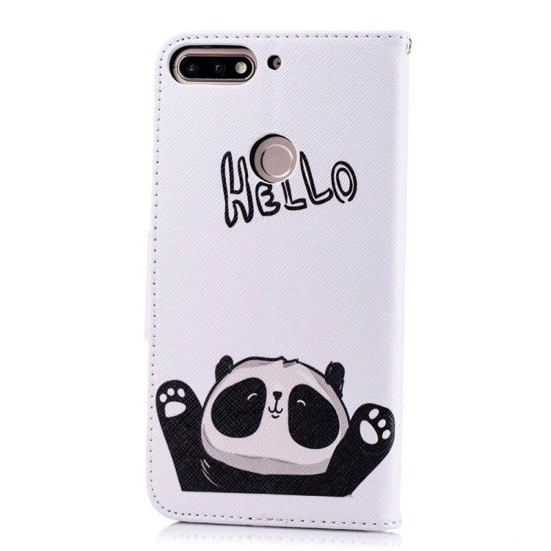 Housse Huawei Y7 2018 / Honor 7c Hello Panda