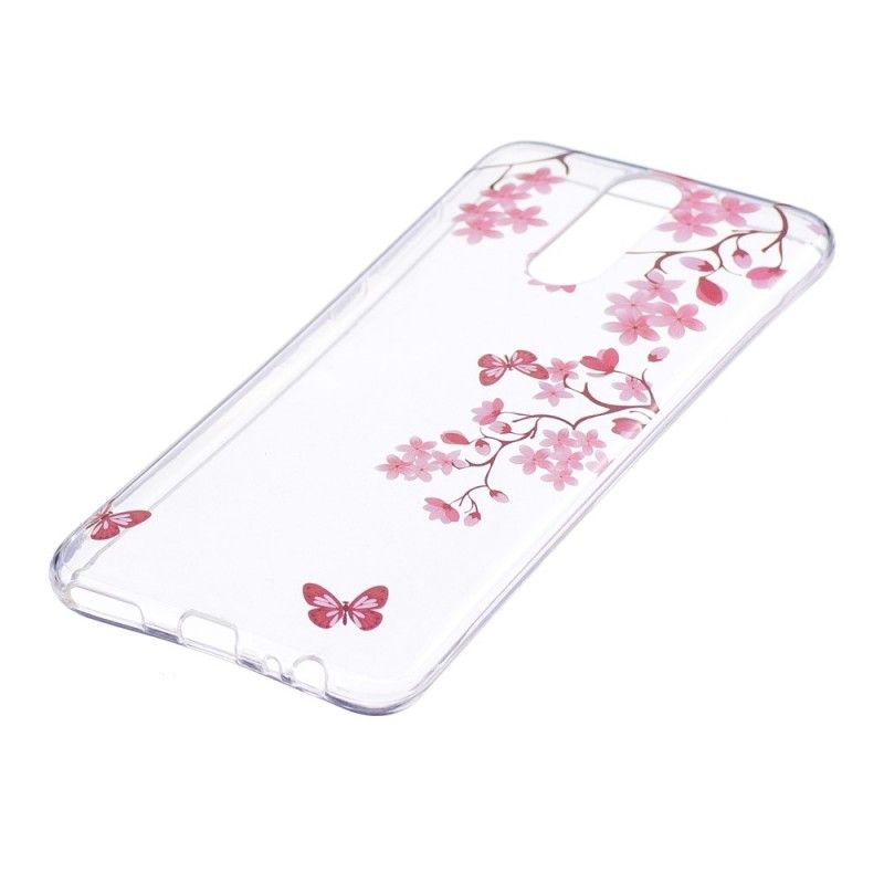 Coque Huawei Mate 10 Lite Transparente Arbre Fleuri