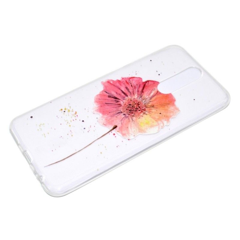 Coque Huawei Mate 10 Lite Transparente Coquelicot Aquarelle