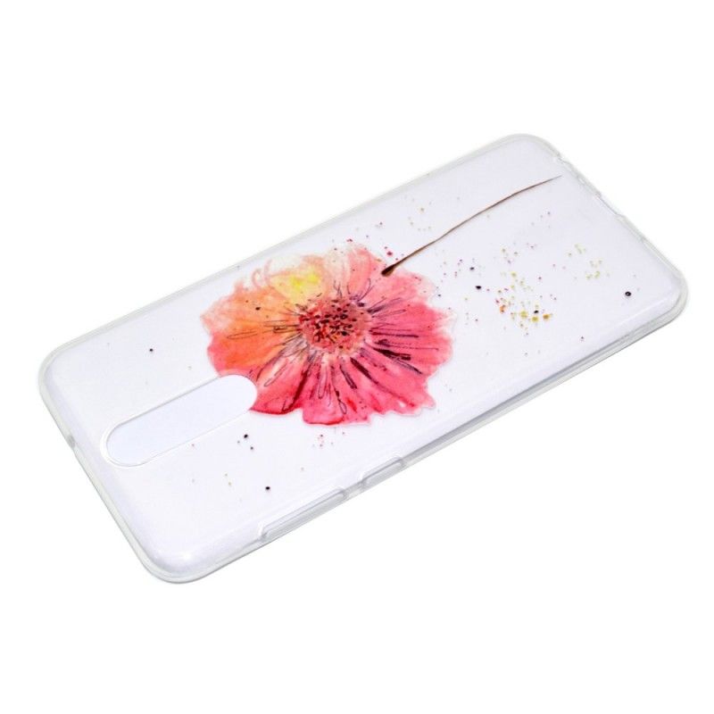 Coque Huawei Mate 10 Lite Transparente Coquelicot Aquarelle