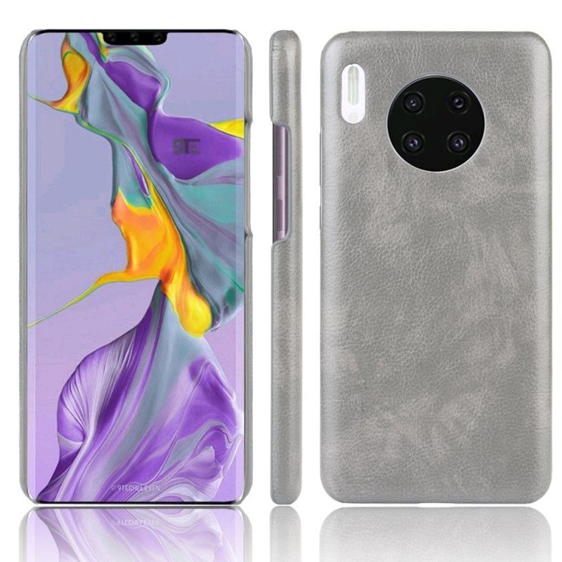 Coque Huawei Mate 30 Effet Cuir Litchi