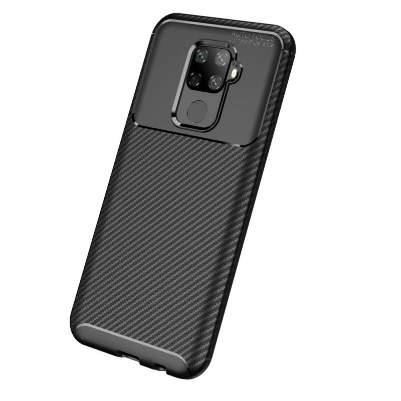 Coque Huawei Mate 30 Lite Flexible Texture Fibre Carbone