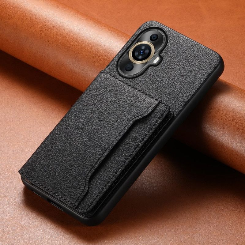 Coque Huawei Nova 12S Effet Cuir Porte-Cartes Support