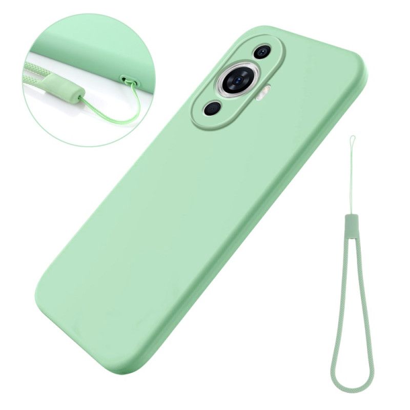 Coque Huawei Nova 12S Silicone Liquide à Lanière