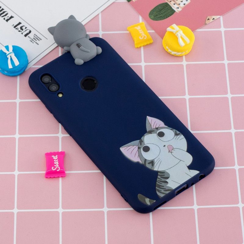 Coque Huawei P Smart 2019 Chat Penseur 3d