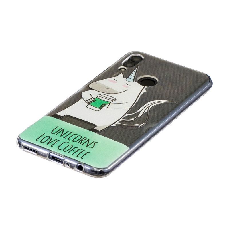 Coque Huawei P Smart 2019 Licorne Love Coffee