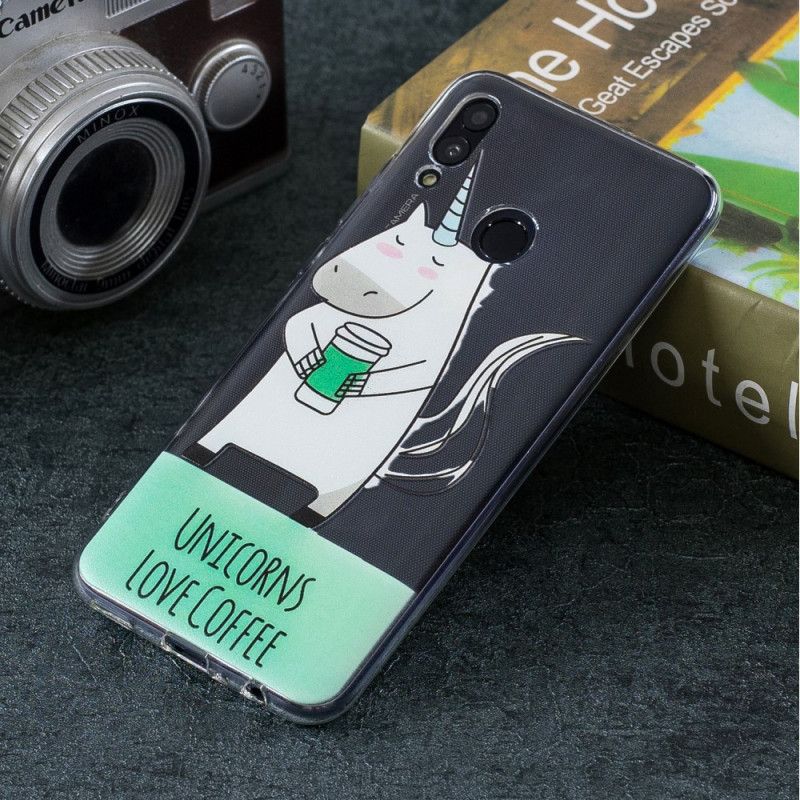 Coque Huawei P Smart 2019 Licorne Love Coffee