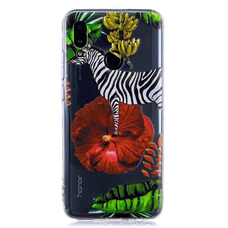 Coque Huawei P Smart 2019 Zèbre Et Fleurs