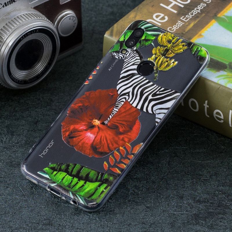 Coque Huawei P Smart 2019 Zèbre Et Fleurs