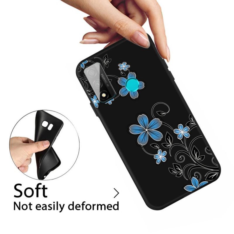 Coque Huawei P Smart 2020 Fleurs Bleues