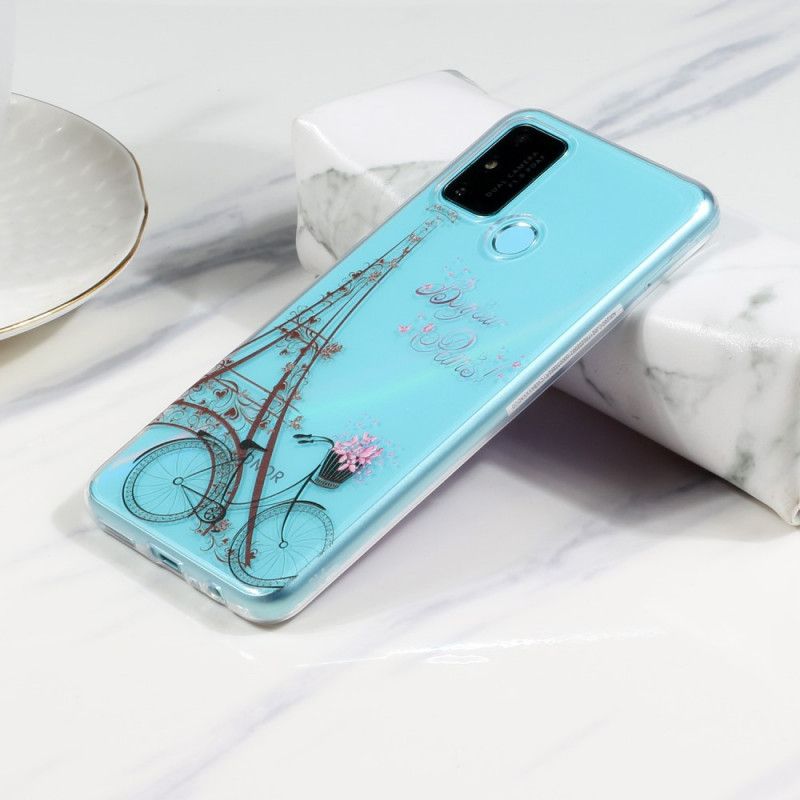 Coque Huawei P Smart 2020 Transparente Bonjour Paris