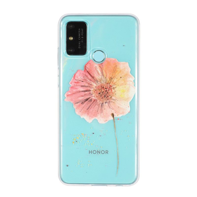 Coque Huawei P Smart 2020 Transparente Coquelicot Aquarelle