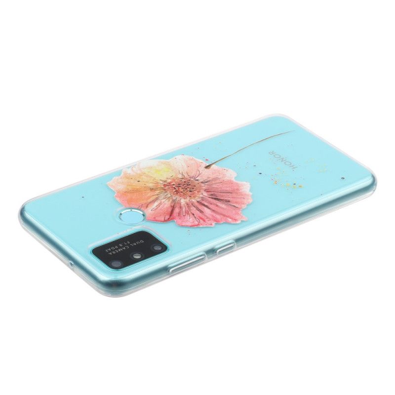 Coque Huawei P Smart 2020 Transparente Coquelicot Aquarelle