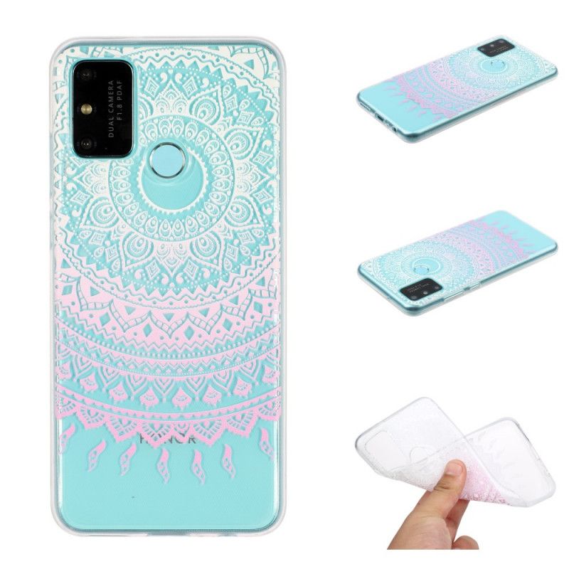 Coque Huawei P Smart 2020 Transparente Mandala Coloré